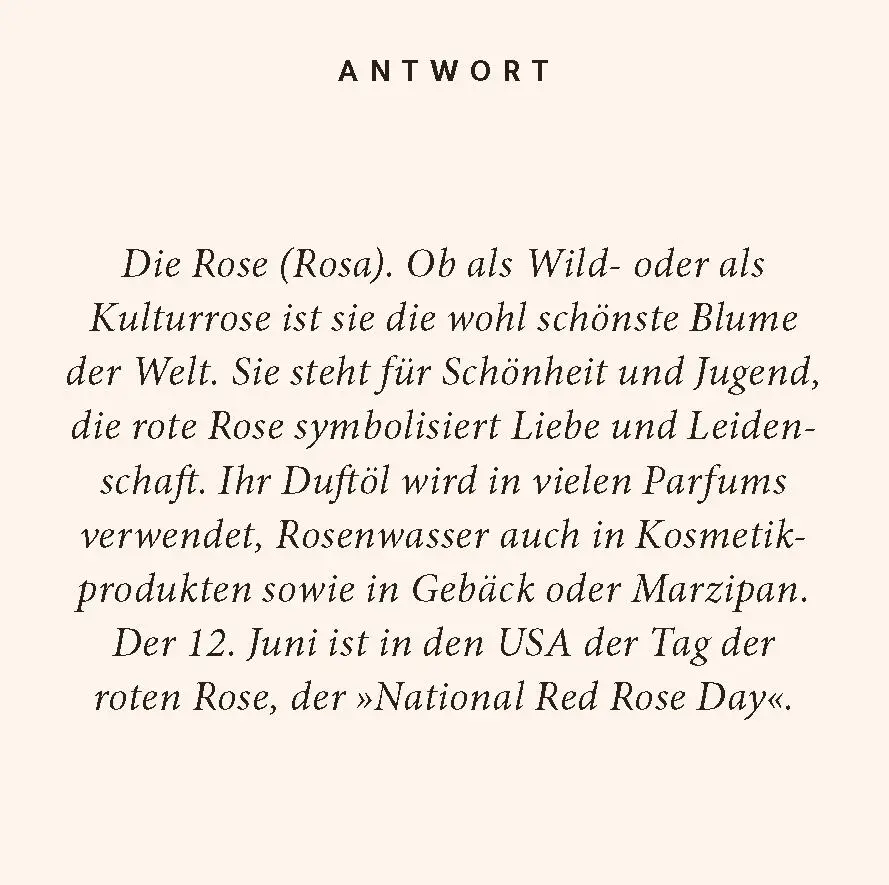 Bild: 9783899784602 | Blumen-Quiz | 100 Fragen und Antworten | Birgit Poppe | Taschenbuch
