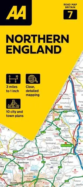 Cover: 9780749584702 | 07 Northern England | (Land-)Karte | AA Road Atlas Britain | Gefalzt