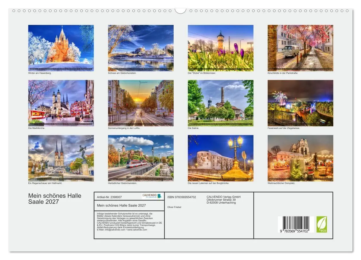 Bild: 9783569554702 | Mein schönes Halle Saale 2027 (hochwertiger Premium Wandkalender...