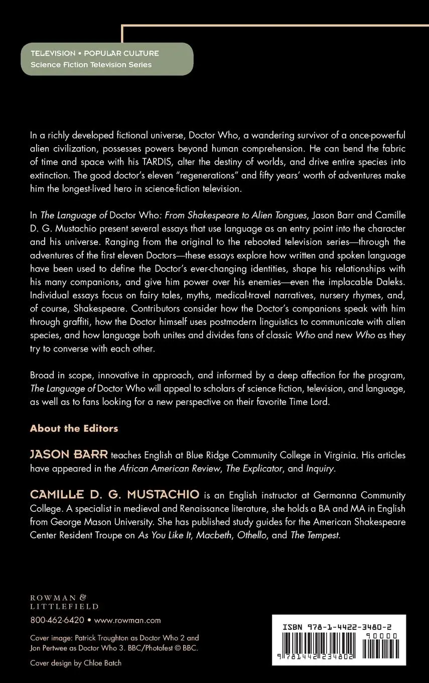Rückseite: 9781442234802 | The Language of Doctor Who | Jason Barr (u. a.) | Buch | Gebunden