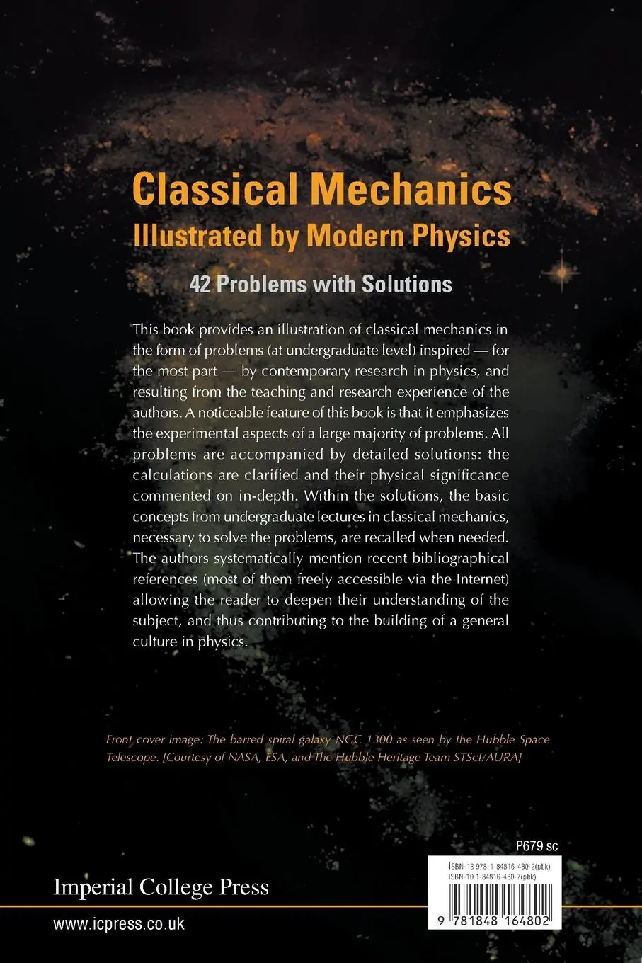 Rückseite: 9781848164802 | CLASSICAL MECHANICS ILLUSTRATED BY MOD.. | Guery-Odelin David | Buch