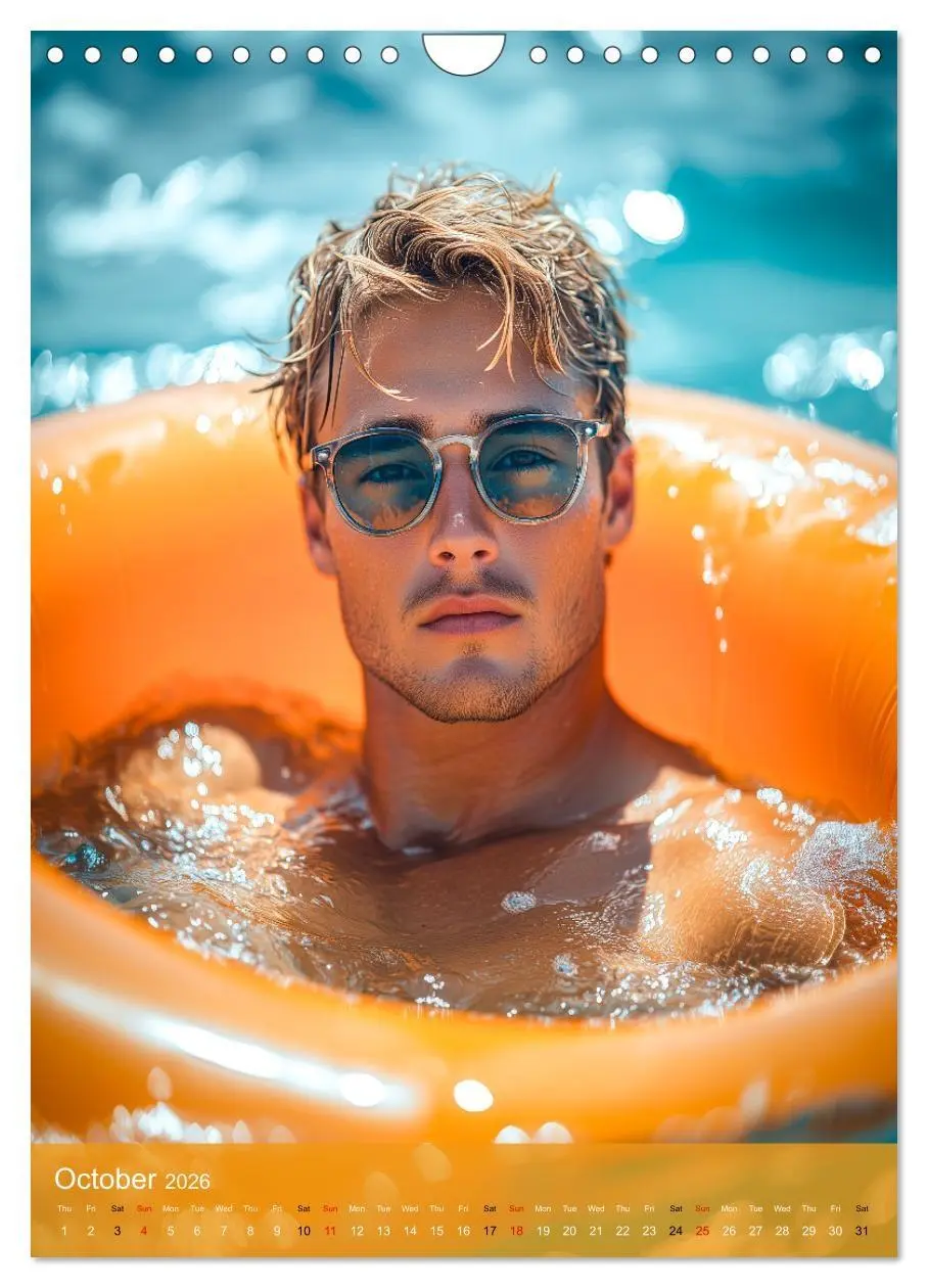 Bild: 9783516524802 | Shoreline Seduction - Sexy Guys at the Beach (Wall Calendar 2026...