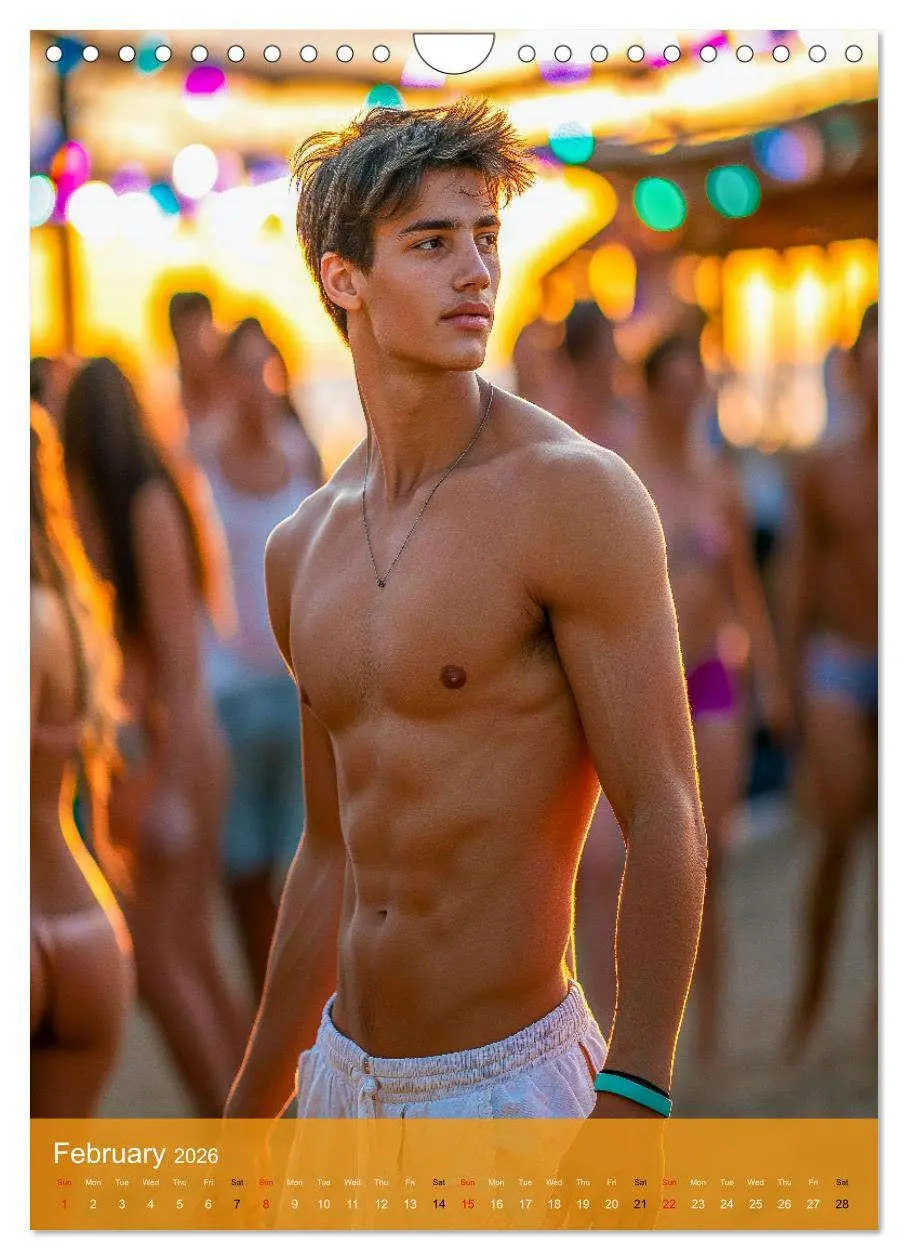 Bild: 9783516524802 | Shoreline Seduction - Sexy Guys at the Beach (Wall Calendar 2026...