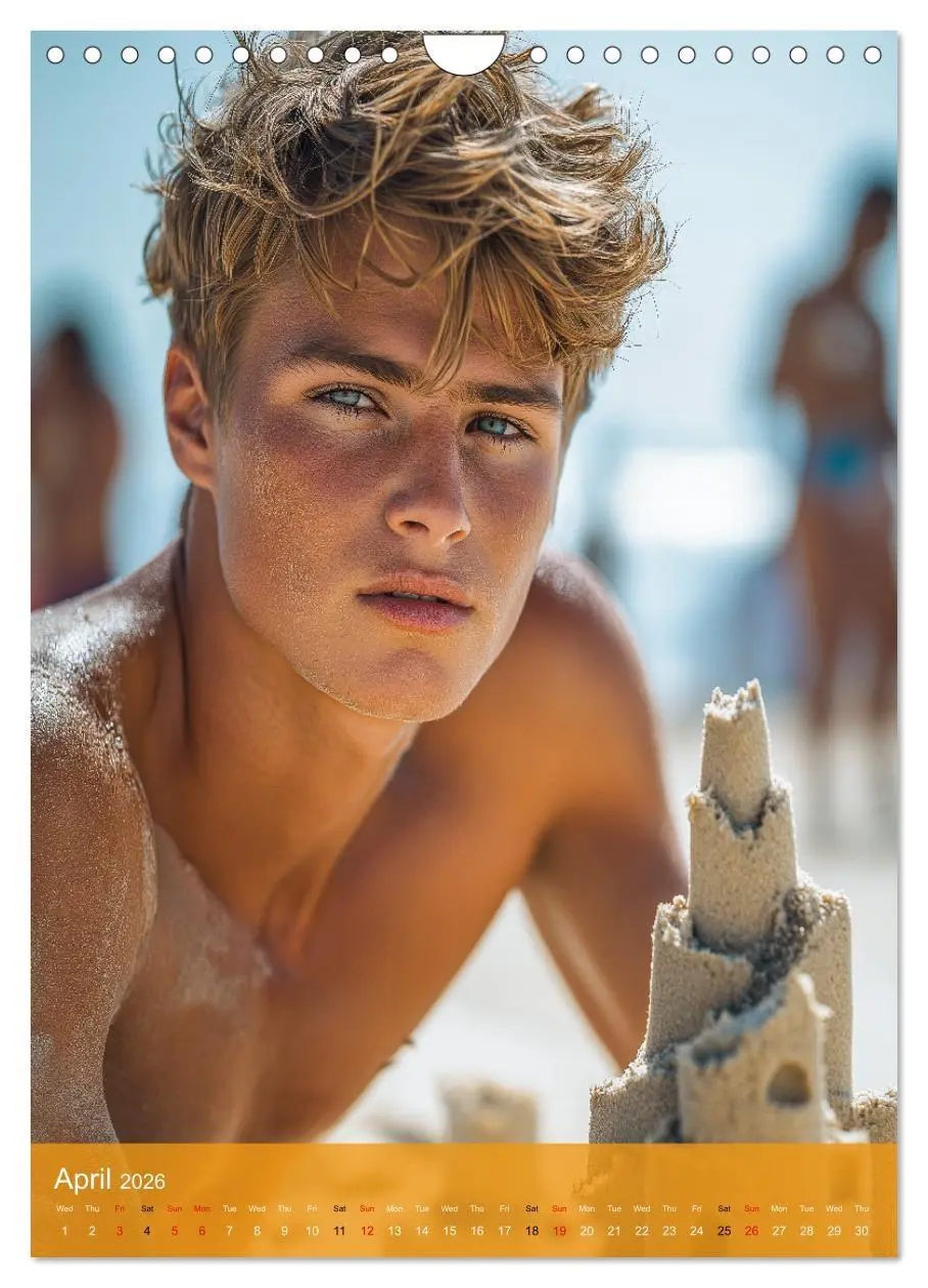 Bild: 9783516524802 | Shoreline Seduction - Sexy Guys at the Beach (Wall Calendar 2026...