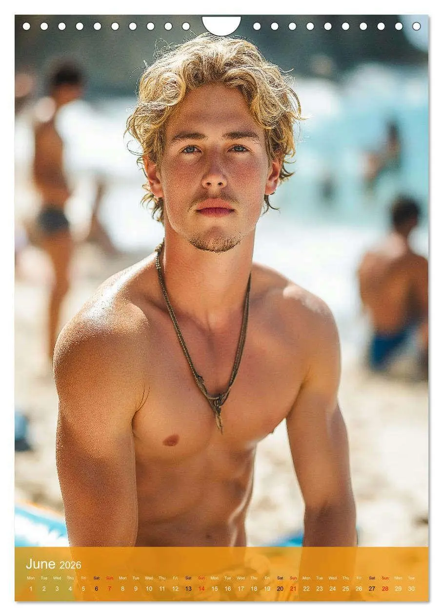 Bild: 9783516524802 | Shoreline Seduction - Sexy Guys at the Beach (Wall Calendar 2026...