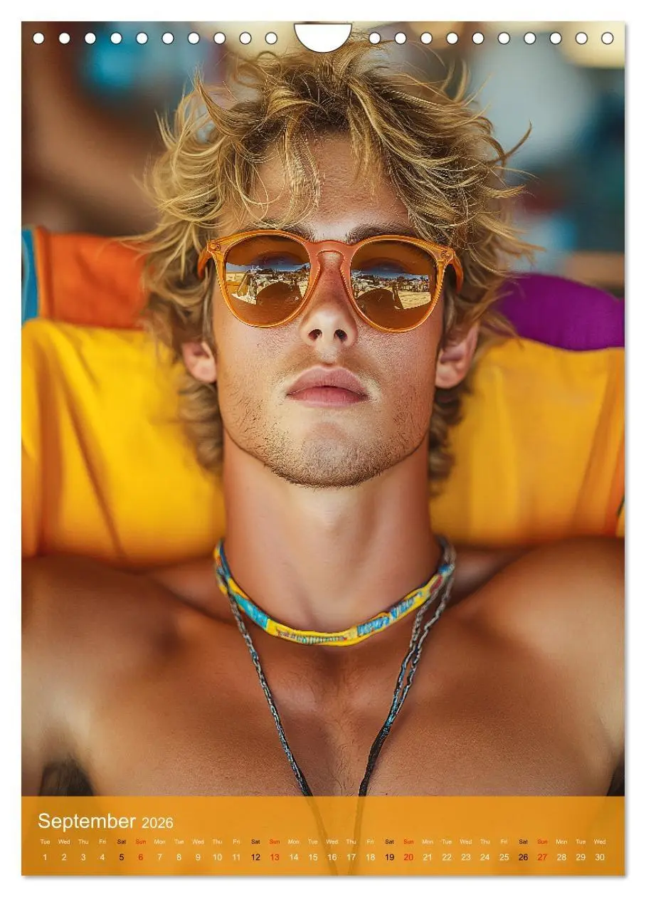 Bild: 9783516524802 | Shoreline Seduction - Sexy Guys at the Beach (Wall Calendar 2026...