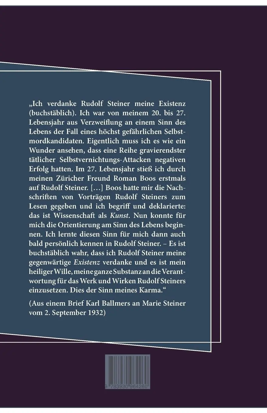 Rückseite: 9783930964802 | Die Karl-Ballmer-Probe | Karen Swassjan | Taschenbuch | 272 S. | 2013