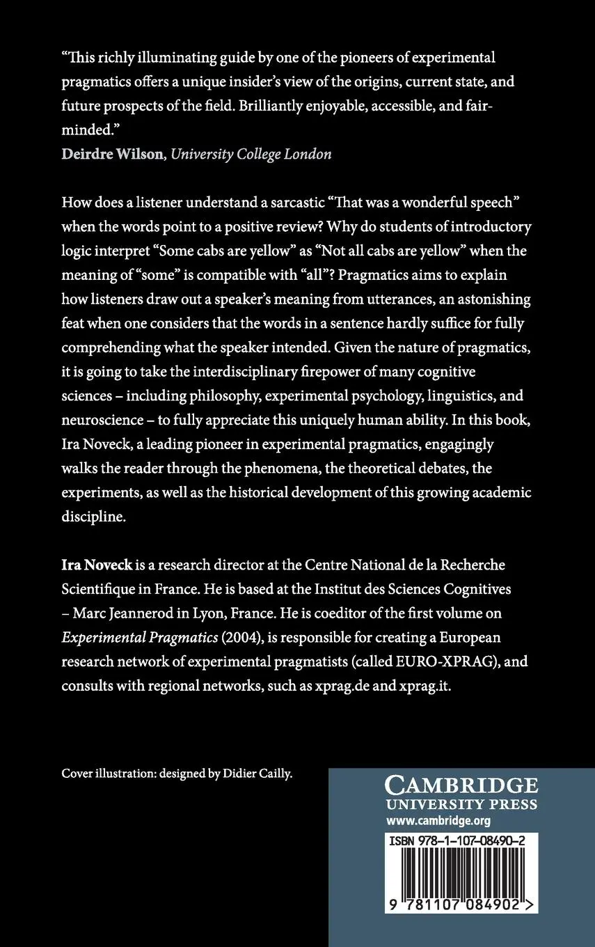 Rückseite: 9781107084902 | Experimental Pragmatics | Ira Noveck | Buch | Englisch | 2019