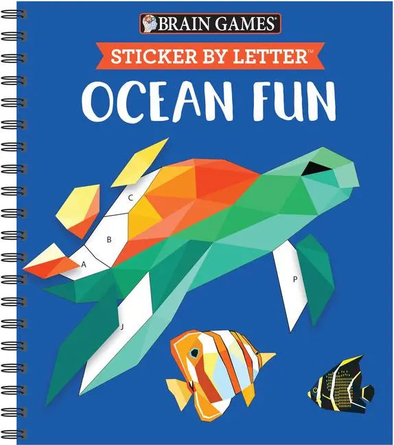 Cover: 9781645584902 | Brain Games - Sticker by Letter: Ocean Fun (Sticker Puzzles - Kids...