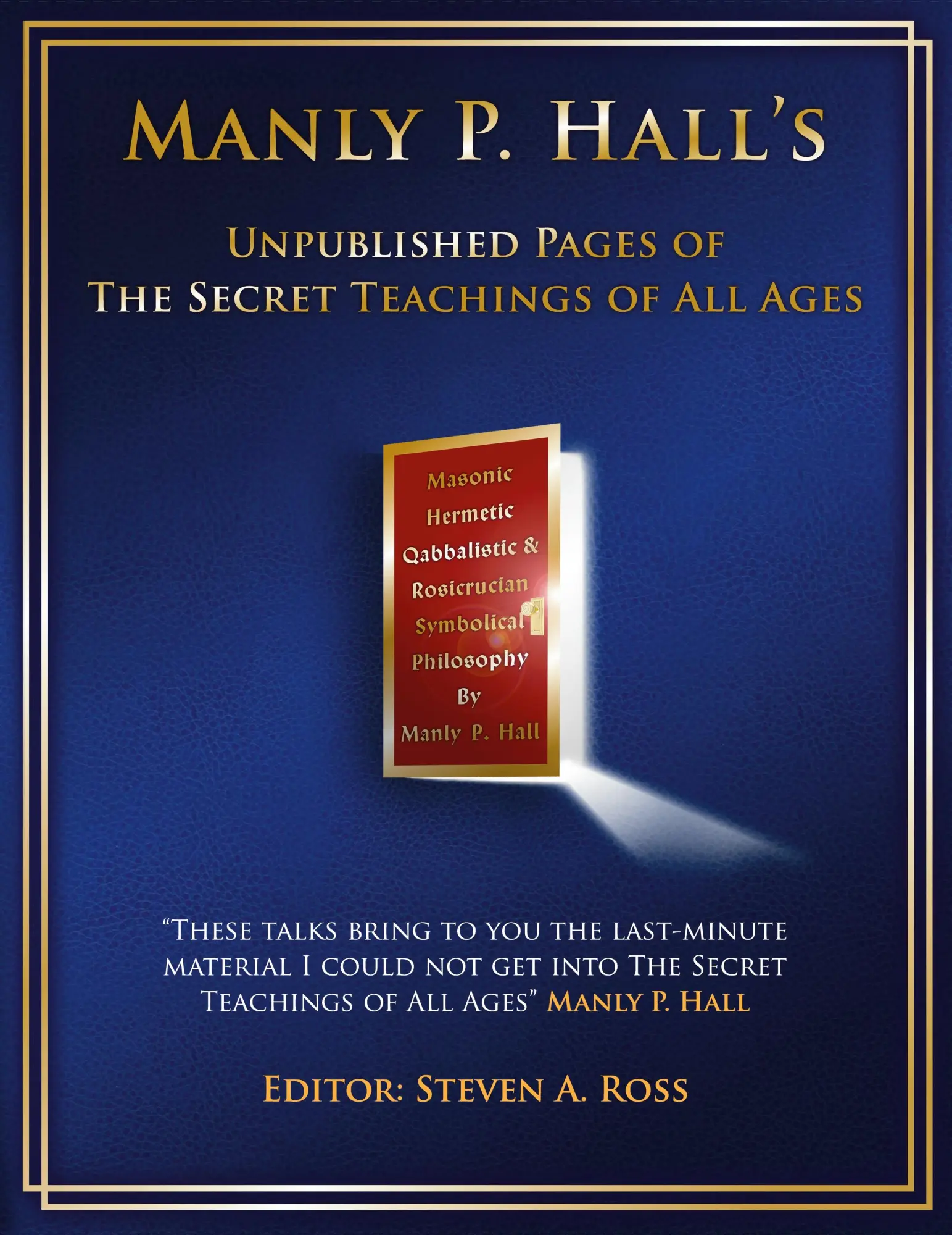 Cover: 9781735674902 | Manly P. Hall Unpublished Pages of The Secret Teachings pf All Ages