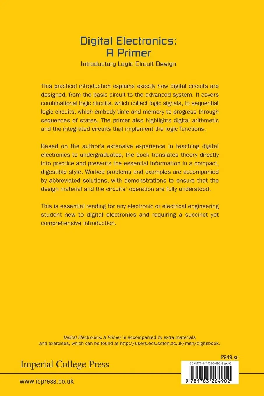 Rückseite: 9781783264902 | DIGITAL ELECTRONICS | A PRIMER | Mark Nixon | Taschenbuch | Englisch