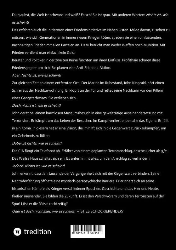 Bild: 9783347464902 | Krieger der Ewigkeit - Der Protagonist, ein Ex-Militär verhindert...