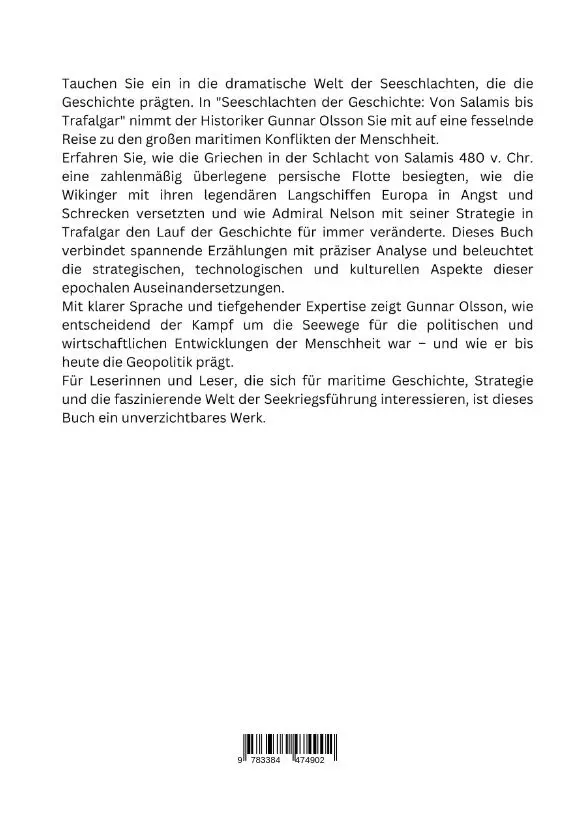 Rückseite: 9783384474902 | Seeschlachten der Geschichte | Von Salamis bis Trafalgar | Olsson