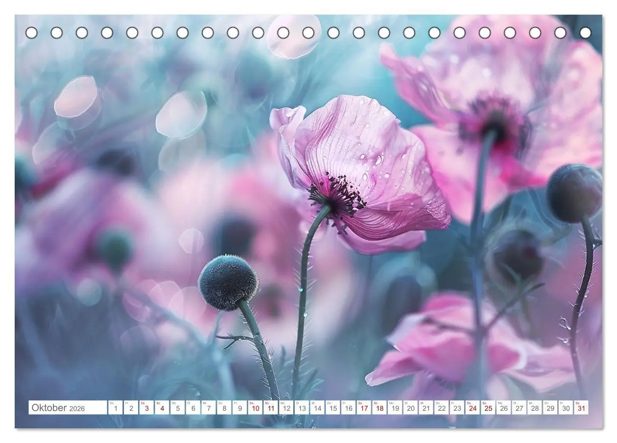 Bild: 9783457424902 | Bezaubernde Mohnblumen (Tischkalender 2026 DIN A5 quer), CALVENDO...