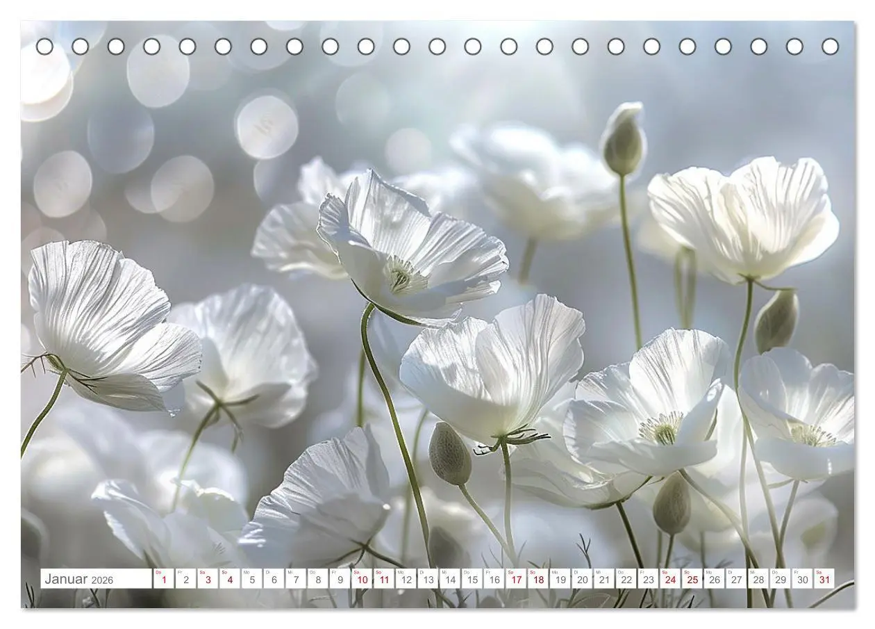 Bild: 9783457424902 | Bezaubernde Mohnblumen (Tischkalender 2026 DIN A5 quer), CALVENDO...