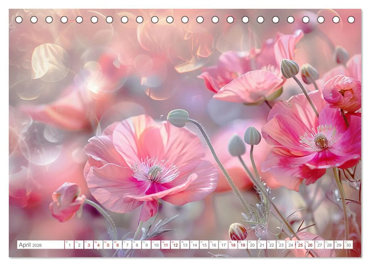 Bild: 9783457424902 | Bezaubernde Mohnblumen (Tischkalender 2026 DIN A5 quer), CALVENDO...