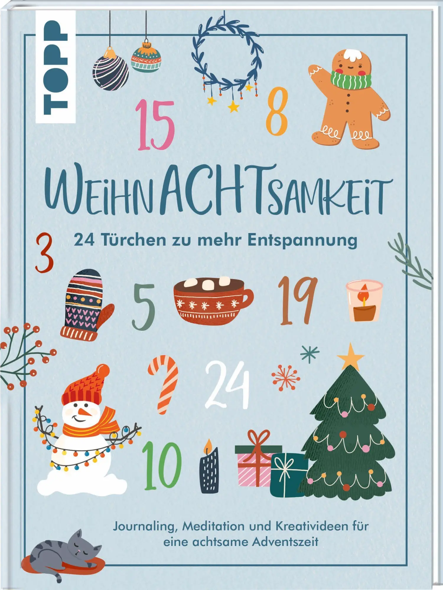 Cover: 9783735854902 | WeihnAchtsamkeit. 24 Türchen zu mehr Entspannung. | Christine Schlitt