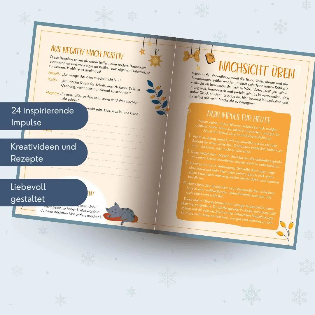 Bild: 9783735854902 | WeihnAchtsamkeit. 24 Türchen zu mehr Entspannung. | Christine Schlitt