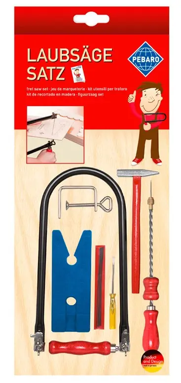 Cover: 4006094935002 | PEBARO 935 - Laubsäge-Set: Kunststoffbrettchen + Drillbohrer +...