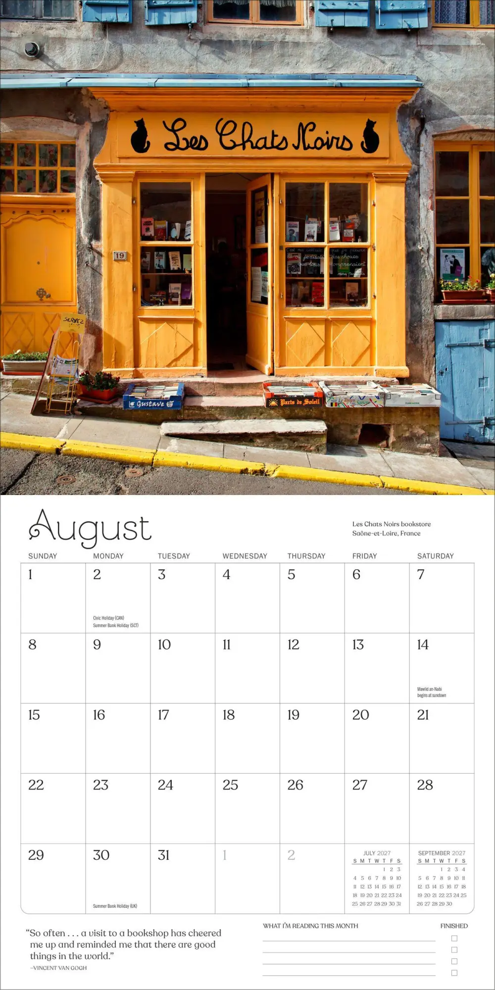 Bild: 9781523535002 | A Calendar for Book Lovers Wall Calendar 2027 | Kalender | Englisch