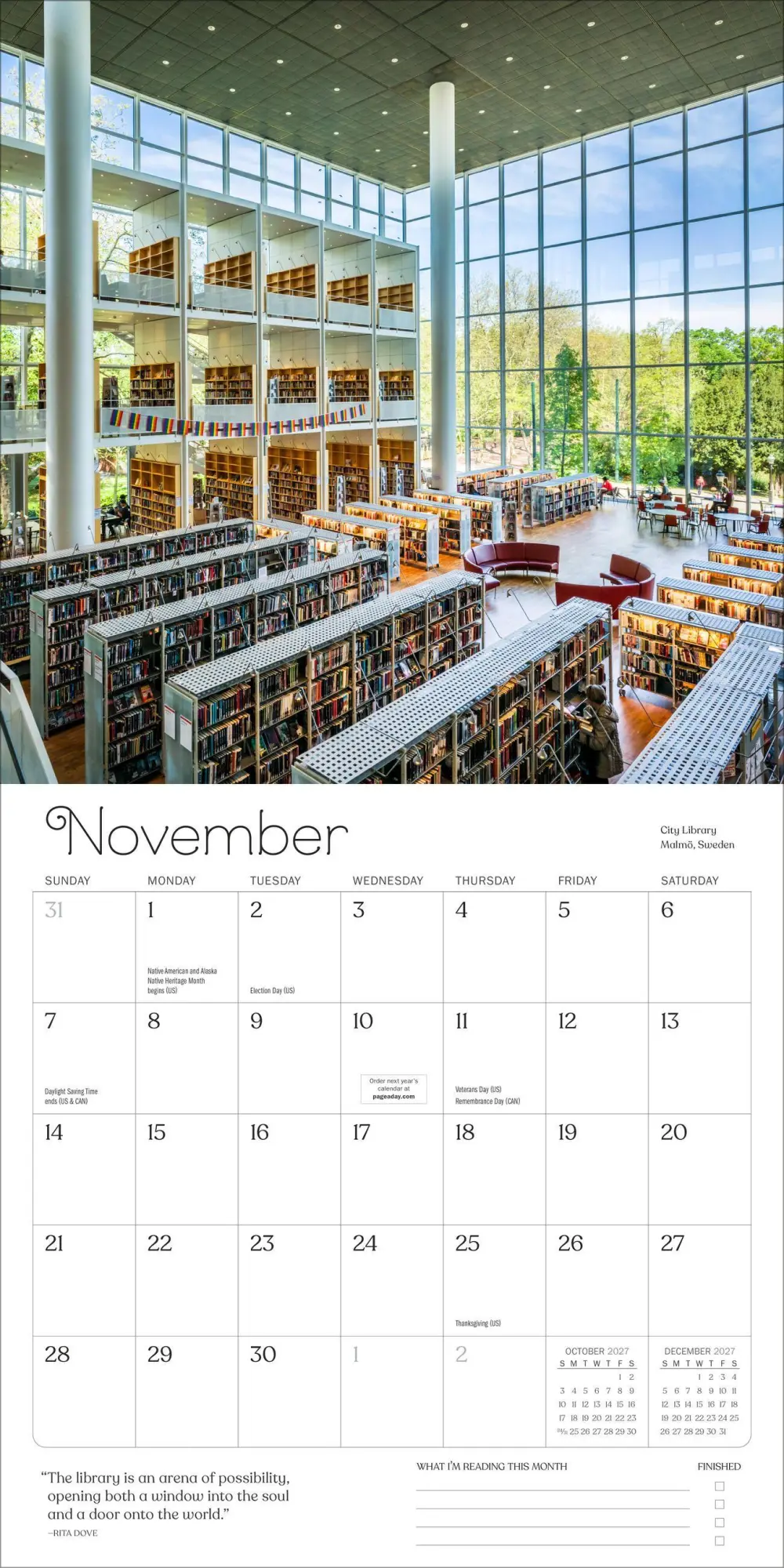 Bild: 9781523535002 | A Calendar for Book Lovers Wall Calendar 2027 | Kalender | Englisch