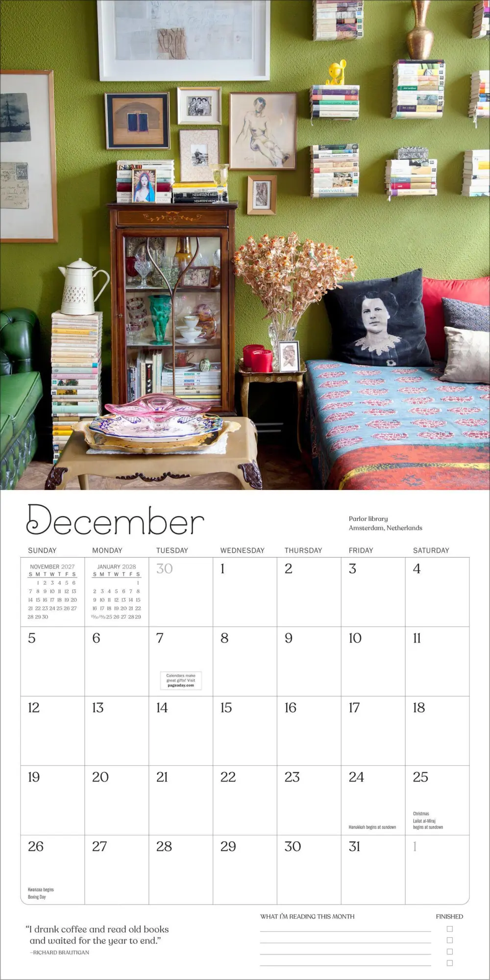 Bild: 9781523535002 | A Calendar for Book Lovers Wall Calendar 2027 | Kalender | Englisch