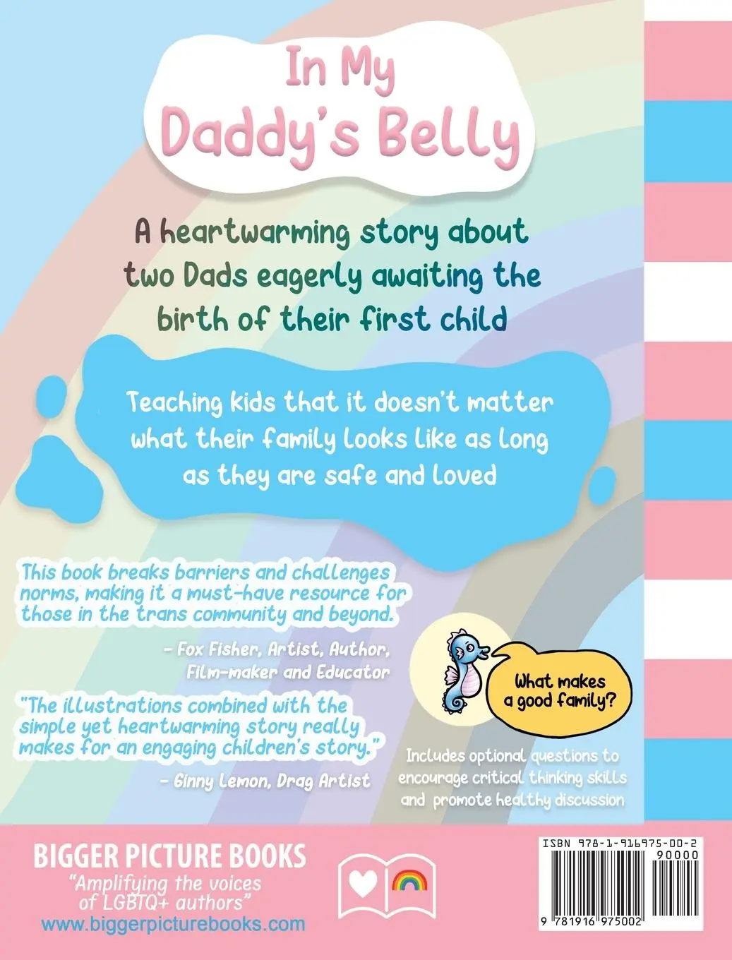 Rückseite: 9781916975002 | In My Daddy's Belly | The story of a Transgender Dad giving Birth