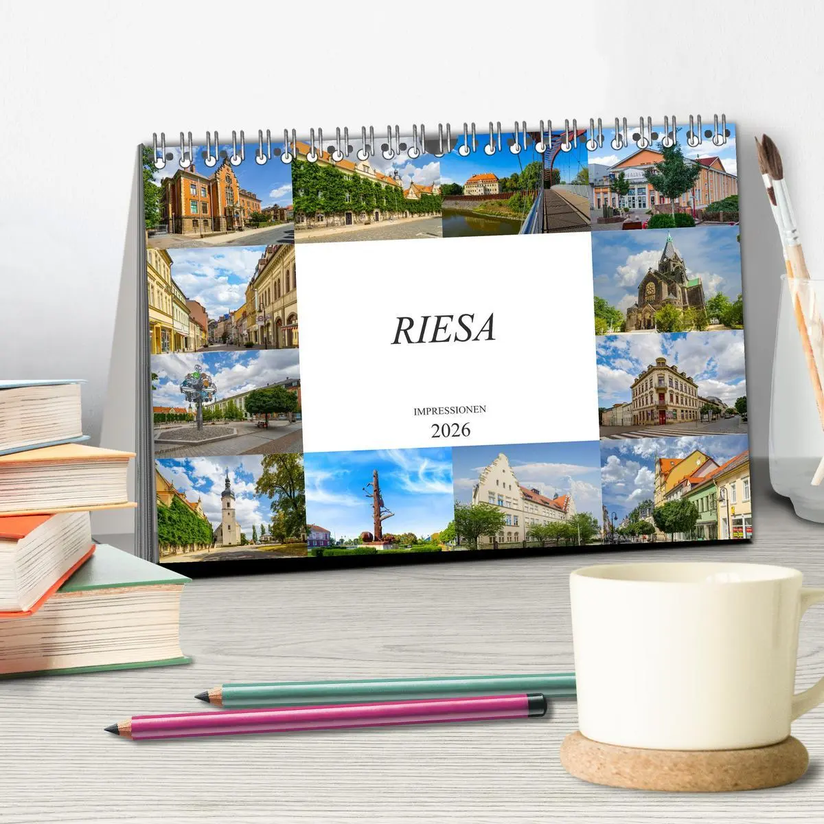 Bild: 9783457935002 | Riesa Impressionen (Tischkalender 2026 DIN A5 quer), CALVENDO...