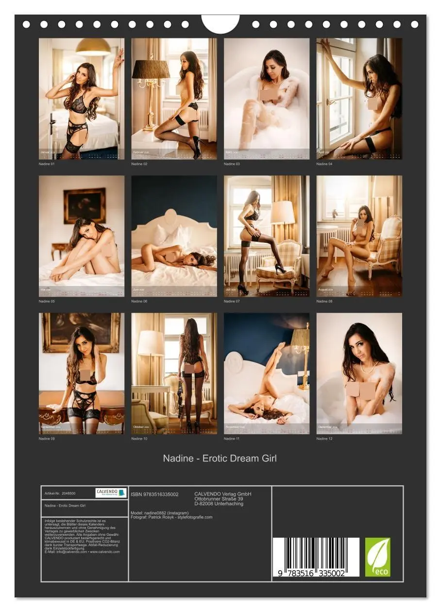 Bild: 9783516335002 | Nadine - Erotic Dream Girl (Wandkalender 2026 DIN A4 hoch),...