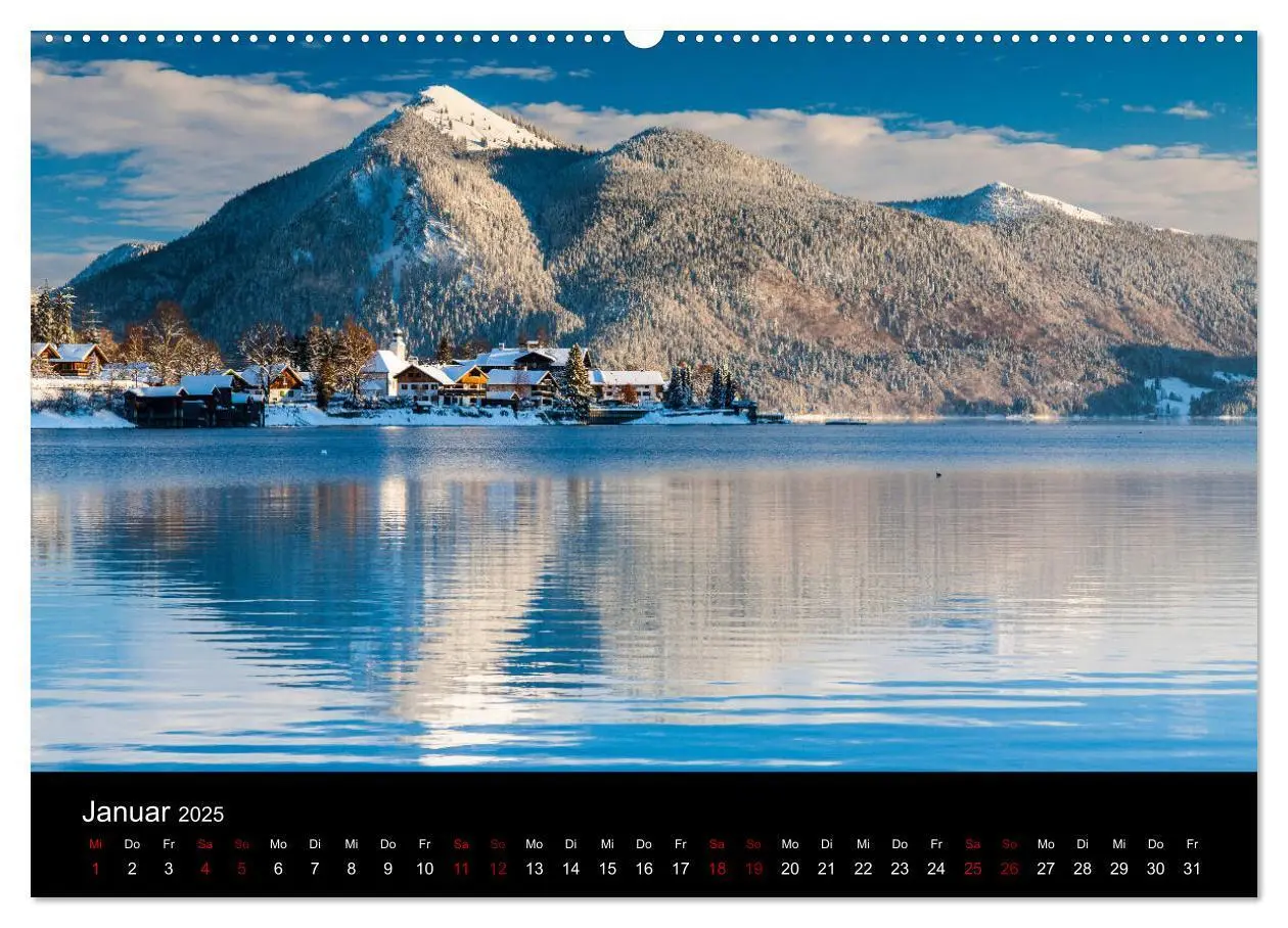 Bild: 9783435455102 | Bayerische Landschaften (Wandkalender 2025 DIN A2 quer), CALVENDO...