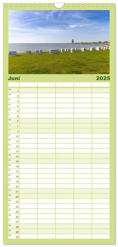 Bild: 9783457095102 | Familienplaner 2025 - Büsum - Urlaub an der Nordsee mit 5 Spalten...