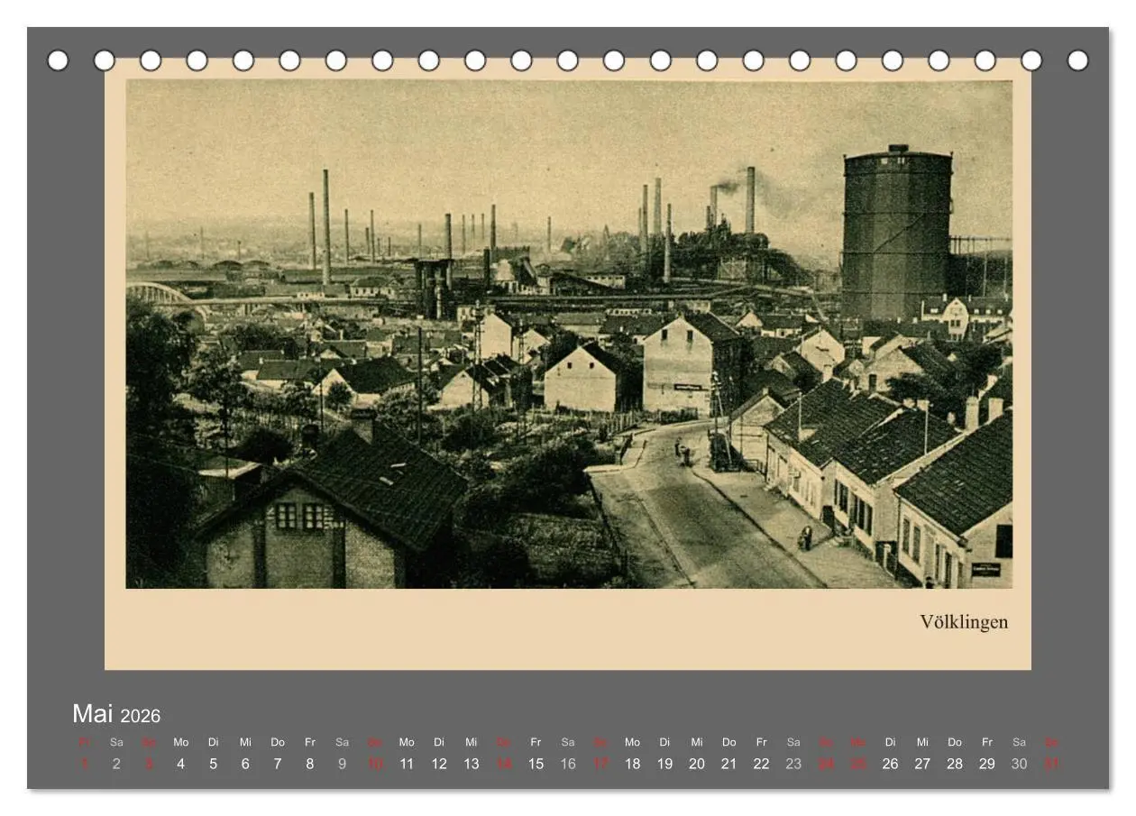 Bild: 9783516015102 | Saarland - vunn domols (frieher), Industrieanlagen (Tischkalender...