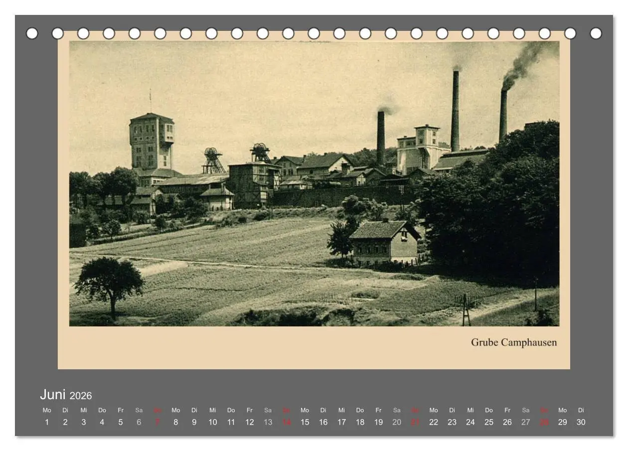Bild: 9783516015102 | Saarland - vunn domols (frieher), Industrieanlagen (Tischkalender...