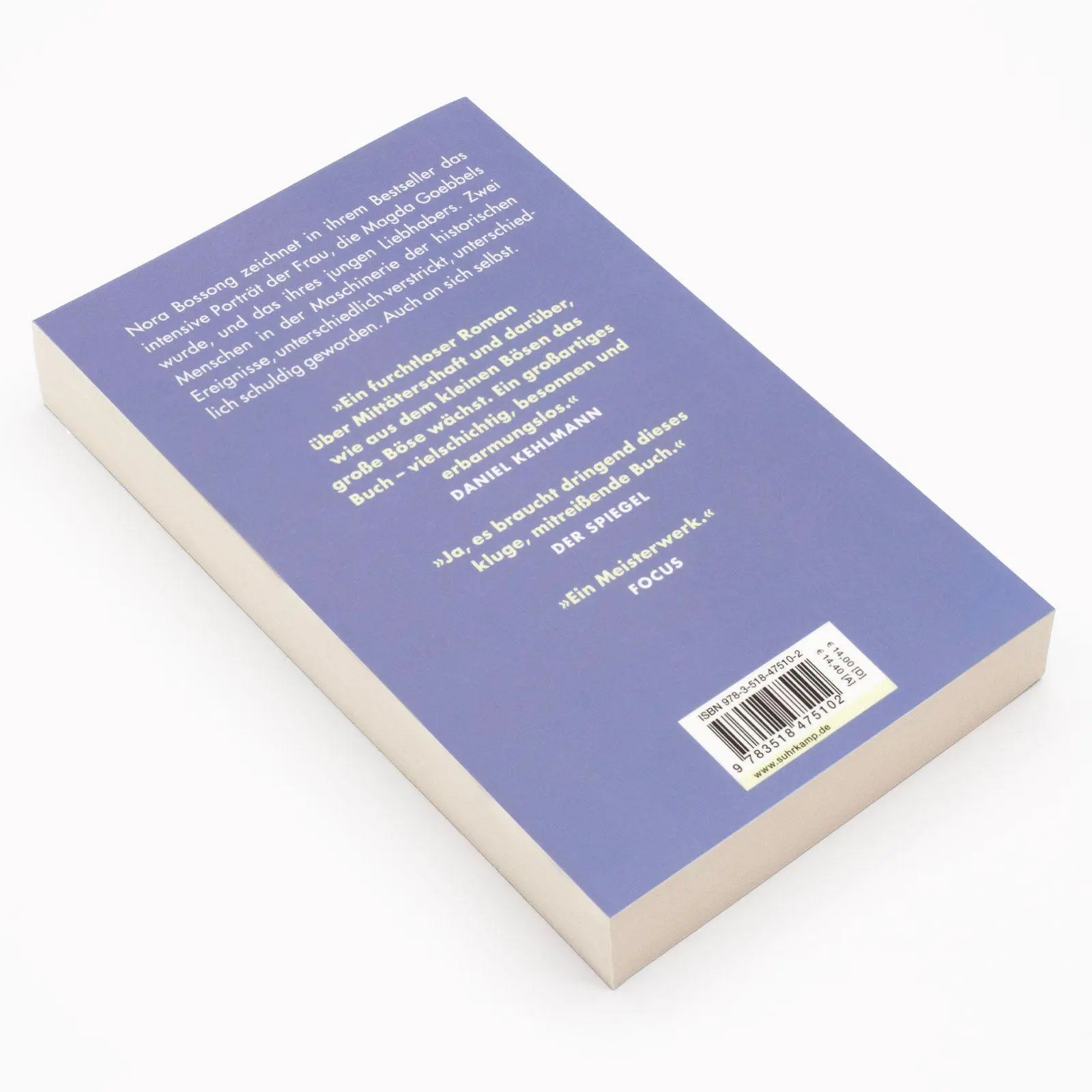 Bild: 9783518475102 | Reichskanzlerplatz | Nora Bossong | Taschenbuch | 296 S. | Deutsch