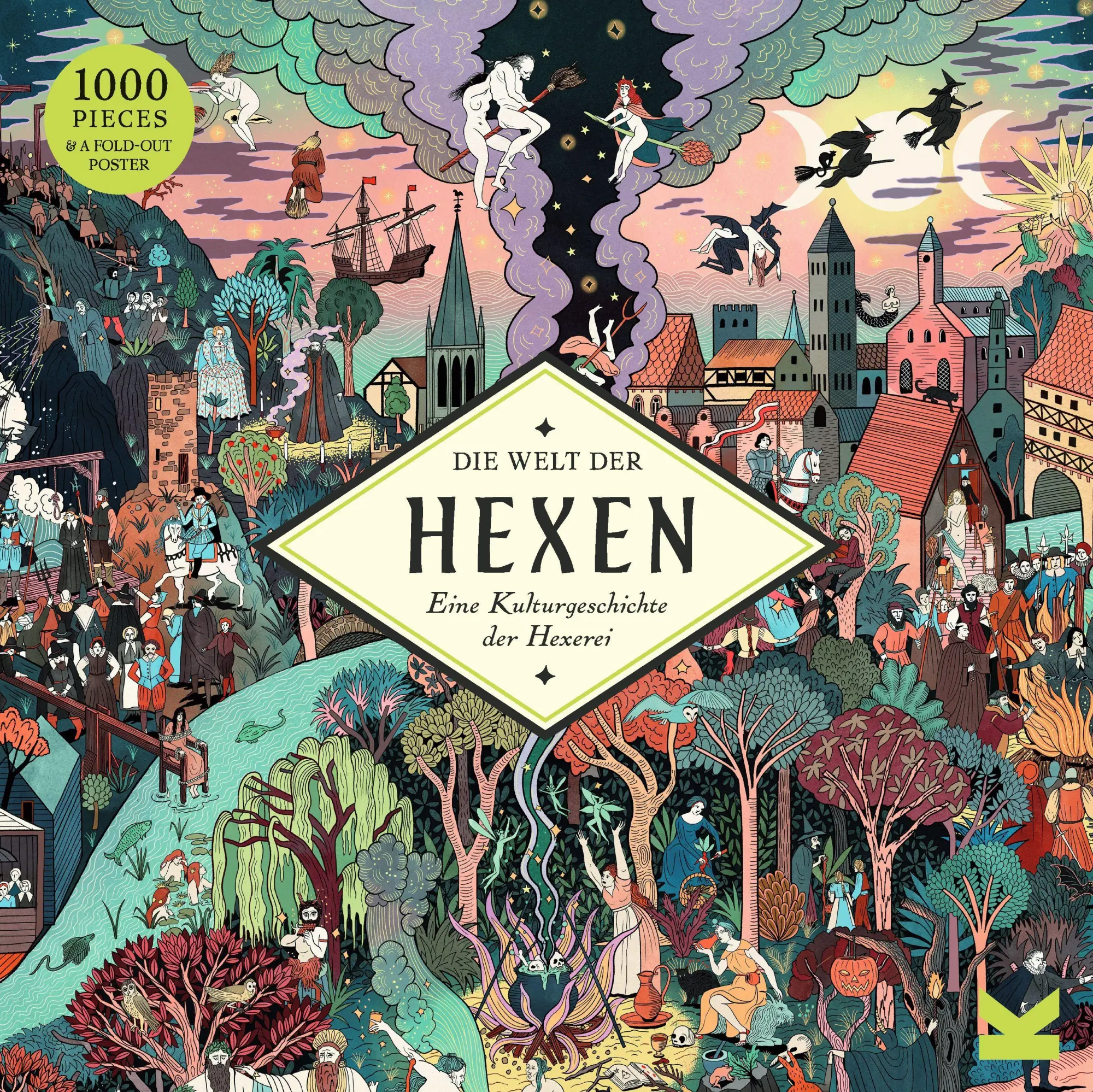 Cover: 9783962445102 | Die Welt der Hexen - Puzzle 1000 Teile | Laura Kounine | Spiel | 2026