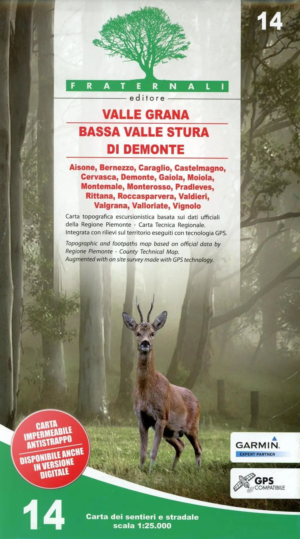 Cover: 9788897465102 | Carta n. 14. Bassa valle Stura di Demonte, val Grana | (Land-)Karte