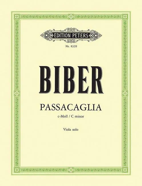 Cover: 9790014065102 | Passacaglia in c minor | Heinrich Ignaz Franz Biber | Taschenbuch