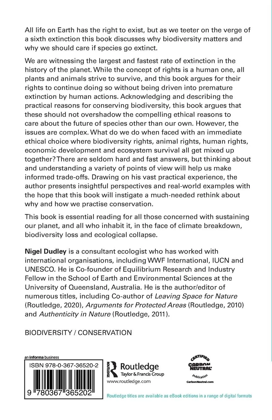 Rückseite: 9780367365202 | Why Biodiversity Matters | Nigel Dudley | Taschenbuch | Englisch