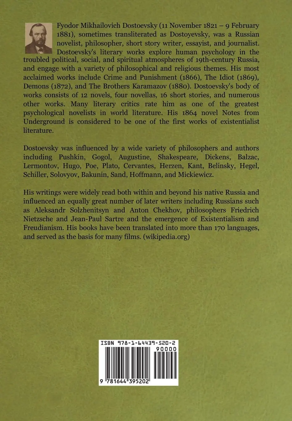 Rückseite: 9781644395202 | The House of the Dead | Fyodor Dostoyevsky | Buch | Englisch | 1999