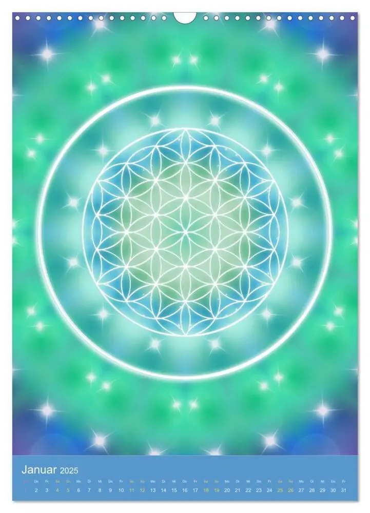 Bild: 9783435995202 | Blume des Lebens - Harmonie durch Symbolkraft (Wandkalender 2025...