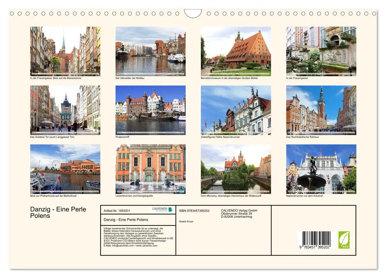Bild: 9783457395202 | Danzig - Eine Perle Polens (Wandkalender 2026 DIN A3 quer),...
