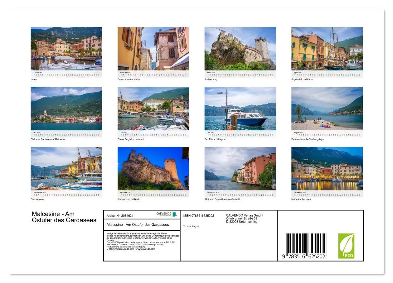 Bild: 9783516625202 | Malcesine - Am Ostufer des Gardasees (Wandkalender 2026 DIN A4...