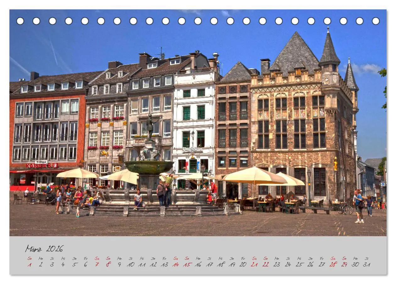 Bild: 9783457765302 | Aachen Die Kaiserstadt (Tischkalender 2026 DIN A5 quer), CALVENDO...
