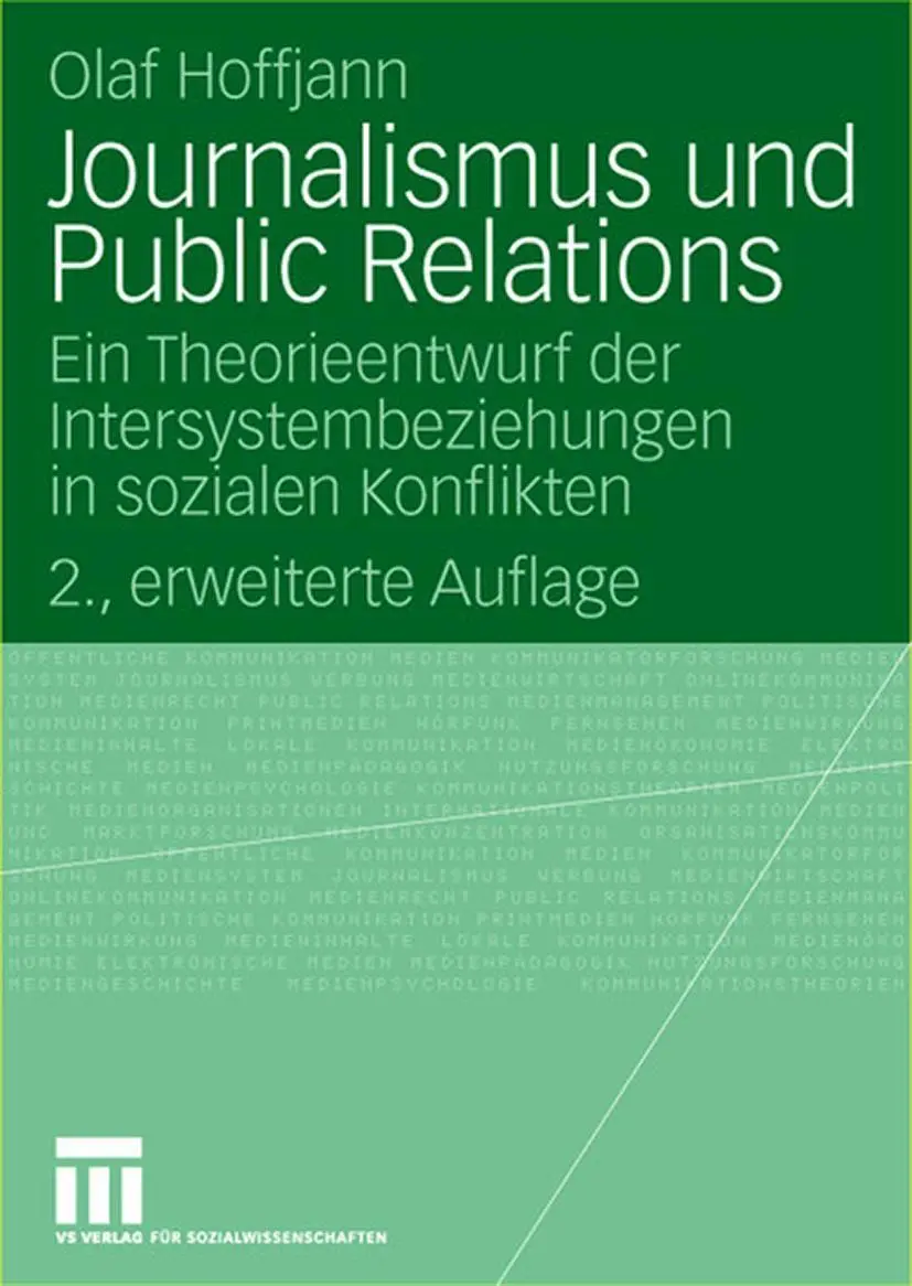 Cover: 9783531155302 | Journalismus und Public Relations | Olaf Hoffjann | Taschenbuch | viii