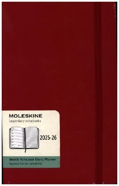 Cover: 8056999275402 | Moleskine 18 Monate Wochen Notizkalender 2025/2026, L/A5, 1 Wo = 1...