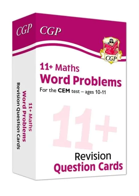 Cover: 9781789085402 | 11+ CEM Revision Question Cards: Maths Word Problems - Ages 10-11