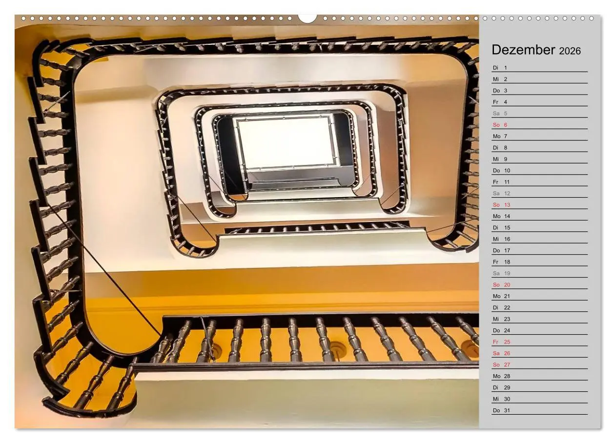 Bild: 9783457995402 | Faszination Treppen (Wandkalender 2026 DIN A2 quer), CALVENDO...