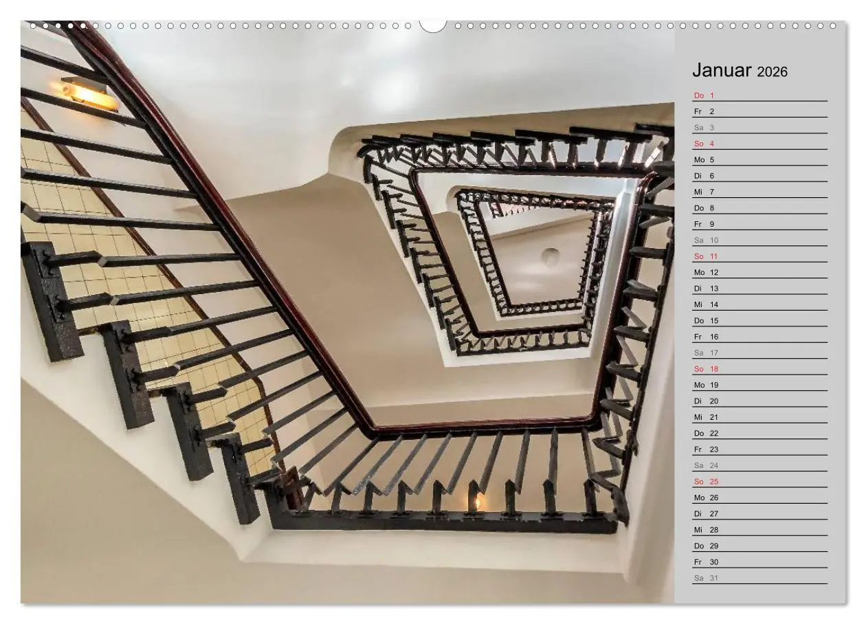 Bild: 9783457995402 | Faszination Treppen (Wandkalender 2026 DIN A2 quer), CALVENDO...
