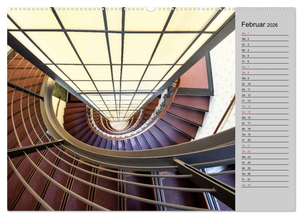 Bild: 9783457995402 | Faszination Treppen (Wandkalender 2026 DIN A2 quer), CALVENDO...