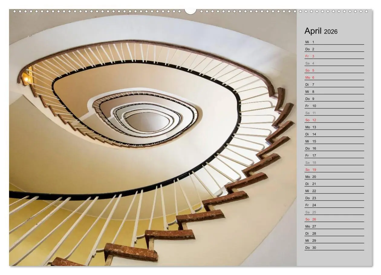 Bild: 9783457995402 | Faszination Treppen (Wandkalender 2026 DIN A2 quer), CALVENDO...